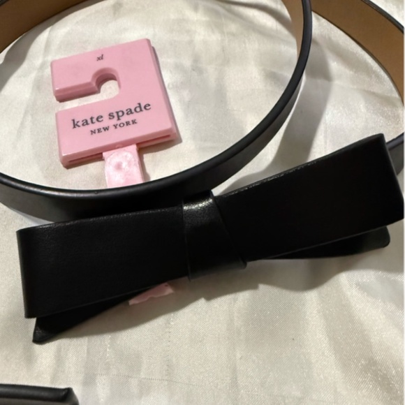 kate ♠️ spade new york Womens Leather Bow Belt - Picture 2 of 8